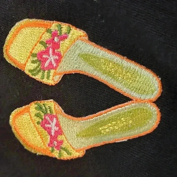 Vtg Bobbie Brooks Maxi Dress Womens XL Embroidered Sandals Short Sleeve - Picture 16 of 16